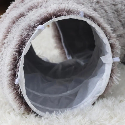 Pet Paradise Plush Tunnel Bed